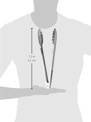 Winco Stainless Steel, Coiled Spring Utility Tong Heavyweight, Medium, 12-Inch (Pack of 2)