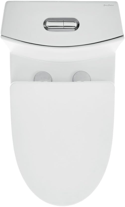 St. Tropez One-Piece 14" Rough-in 1.1/1.6 GPF Dual Top Vortex Flush Elongated Toilet in Matte White