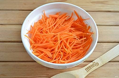 Korean Carrot Grater β 1.6mm Julienne Slicer, Stainless Steel Blades, Handheld Vegetable Shredder for Carrots, Cabbage, Onion, Potato & Beet, Dishwasher Safe