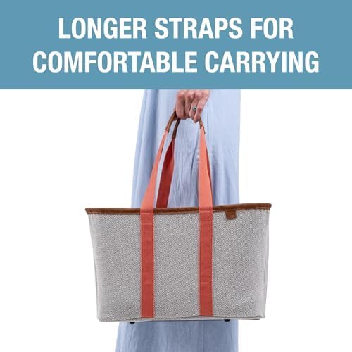 CleverMade LUXE Collapsible Tote Bag, 30L