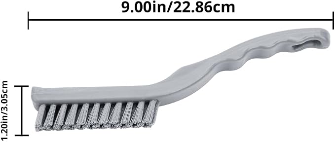SPARTA Detail Brush Grout Brush, Crevice Brush with Hanging Hole for Bathroom, Kitchens, Countertop, Plastic, 9 Inches, Purple