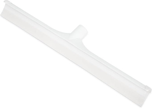 SPARTA 20" Floor Squeegee Replacement Head, Seamless Rubber with Rust-Free Plastic Frame for HACCP Compliance, Heavy-Duty Industrial Use, Thermoplastic Rubber, 19.75 Inches, White