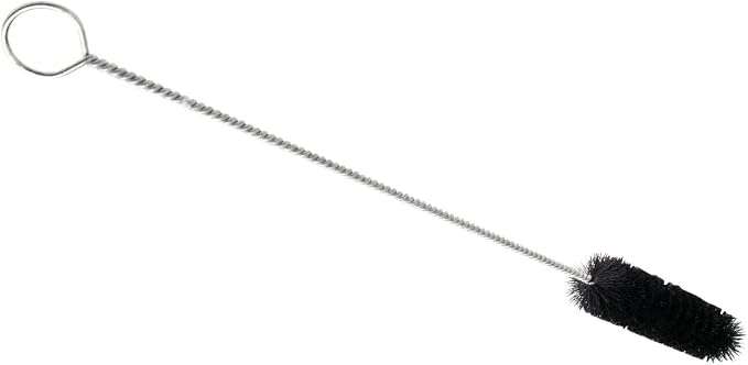 Forney 70487 Nylon Tube Brush with Wire Loop Handle, 15.5" x 1.25" | Features a durable 15-1/2" total length with a 1-1/4" brush diameter. Perfect for pipe and tube cleaning.