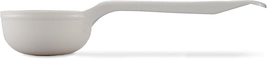Carlisle FoodService Products Measure Miser Solid Measuring Spoon with Short Handle, 3 Ounces, White, 1 Count (Pack of 1)