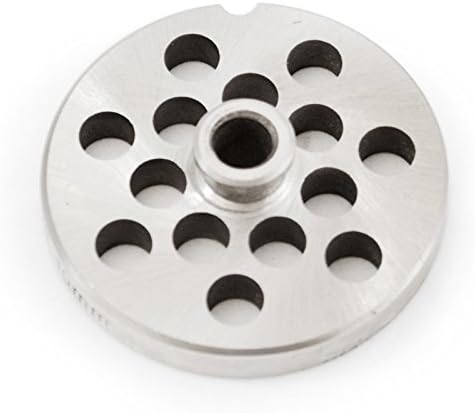 TSM #10/12 Stainless Steel Meat Grinder Plate with Hub (3/8")