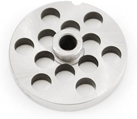 The Sausage Maker - #10/12 Stainless Steel Meat Grinder Plate with Hub (1/2")