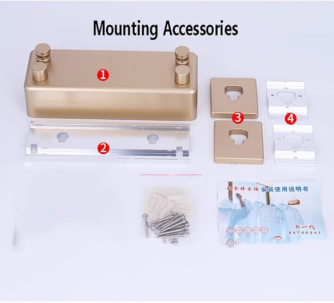 Laundry Rack, Retractable Clothes Airer 4m Drying Space Double Rail Stainless Steel Clothesline Wall Mounted Clotheshorse No Drilling Bathroom Drying Racks