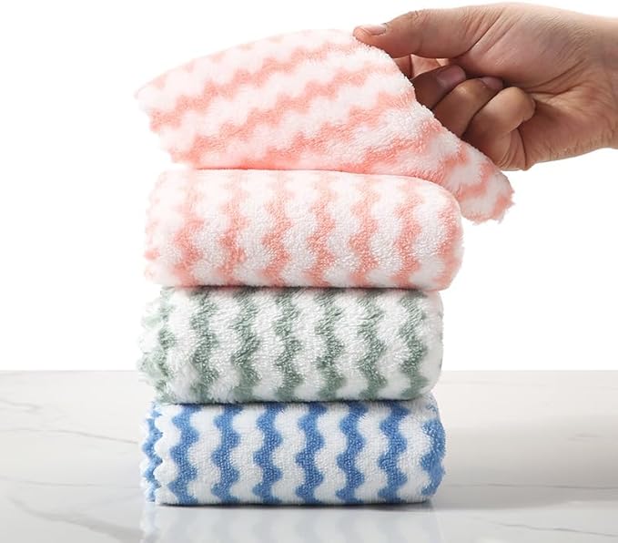 20 Count Replacement Cloths for INWEJIA Snap Grip Mini Mop,Wet and Dry Cleaning Pads for Cabinets, Walls, Windows and Floors Cleaning , Reusable Washable Microfiber Refills, 8"x6"