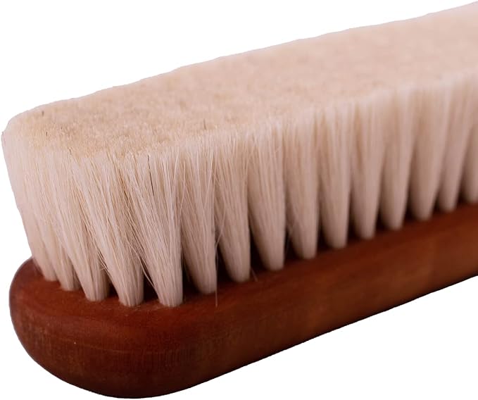 Garment Brush – Ultra Soft Goat Hair Clothes Brush – Lint, Dust & Pet Hair Remover for Suits, Jackets & Delicate Fabrics – Wooden Handle – Made in Germany