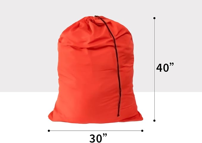 Extra Large Laundry Bag 30"x40" – 12 Pack Mixed Color Drawstring Bags for College, Dorm, Family – Color-Coded Laundry Sorting Set, Machine Washable
