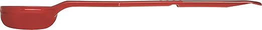 Carlisle FoodService Products CFS 396105 Perforated Long Handle Portion Control Spoon, 2 oz, Red