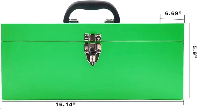 Large Tool Box Organizer Took Box Fishing Tackle Box Small Metal Toolbox Organizer 16 Inch Tool Box With Metal Latch and Handle for Household Warehouse Tools Storage