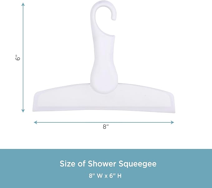 Kenney® Easy Hang Shower Squeegee, White