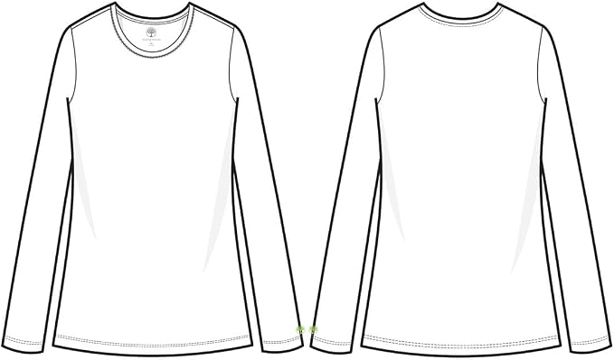 Healing Hands Underscrub Long Sleeve Women Knits Scrub Tops | Soft Cotton Blend Knit, Breathable Stretch Comfort, Machine Wash, Easy Care Fabric, Ideal For Layering Under Scrubs