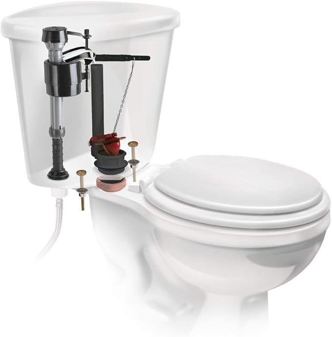Fluidmaster 400AKRP10 Universal, All In One, Complete Toilet Tank Repair Kit For 2-Inch Flush Valve Toilets
