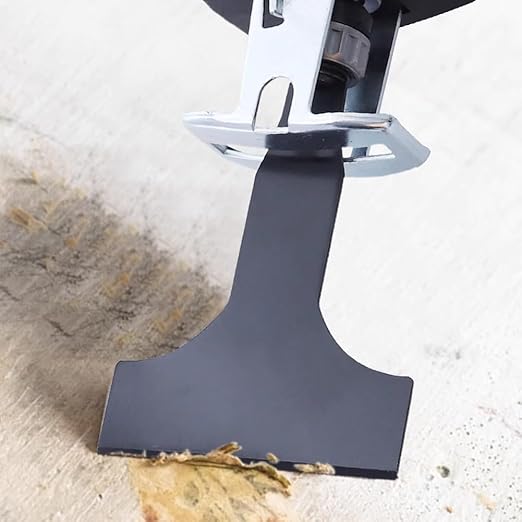 Reciprocating Saw Saber Blade, Sawzall Scraper Blades Multifunctional High Carbon Steel Tile Cleaning Tools Scraping Tool Attachment Floor Clean Scrapers Heavy Duty Tile Ground Mud Wall 4PCS