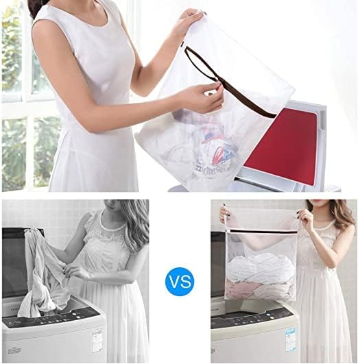 GOGOODA Mesh Laundry Bags for Delicates Durable Protective Wash Bags | Travel Storage Bags for Intimates Lingerie,5PCS(2M,2L,1 Bra Bags)