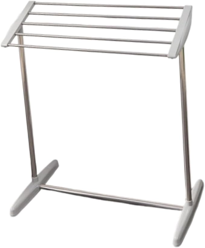 Fenteer Stainless Steel Clothes Drying Rack, 24.4 x 14.2 x 27.6 in Freestanding Laundry Rack for Indoor and Balcony Use