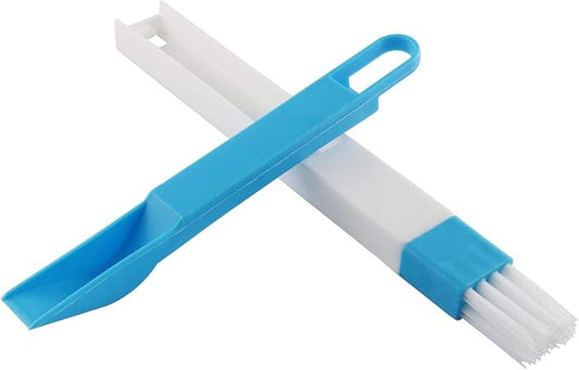 E-outstanding Window Groove Cleaning Brush 2PCS Window Track Door Groove Corner Detachable Brush with Dustpan Screen Keyboard Cleaner Cleaning Tools
