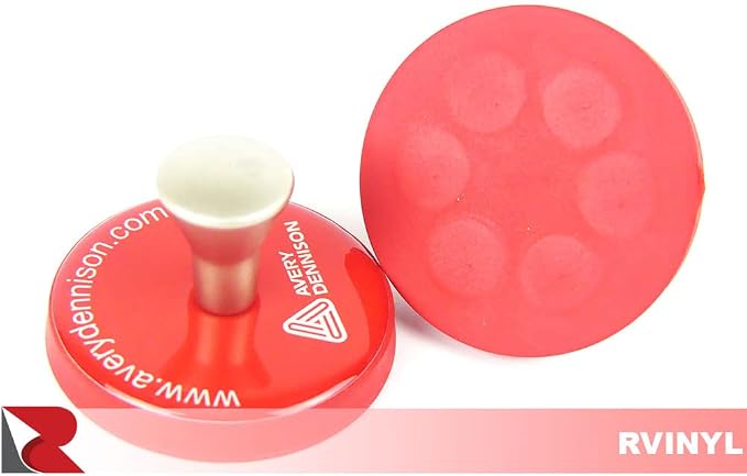 Rvinyl Avery Dennison Wrap Gripper Magnets in Red - Auto Vinyl Installation Holder Tools - Film and Sign Mark Graphics Positioning Support