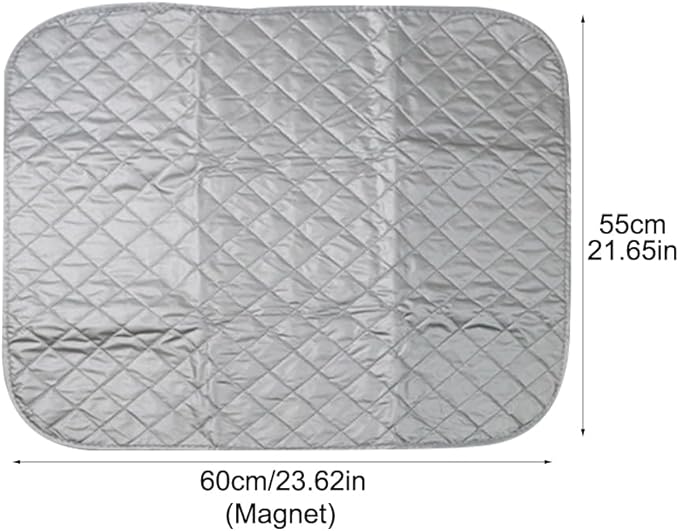 Portable Ironing Mat Blanket for Table Top, Iron Board Alternative Cover Foldable Ironing Board Replacement Quilted Washer Dryer Heat Resistant Pad (Magnet,Color:60x55cm)