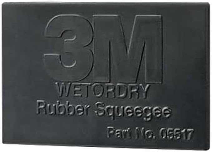 3M 05517 Wetordry 2-3/4" x 4-1/4" Rubber Squeegee, (Case of 50)