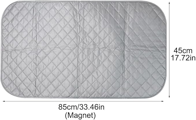 Portable Ironing Mat Blanket for Table Top, Iron Board Alternative Cover Foldable Ironing Board Replacement Quilted Washer Dryer Heat Resistant Pad (Magnet,Color:85x45cm)