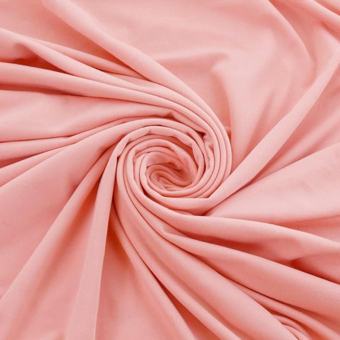 DTY Double-Sided Brushed Fabric 4 Way Stretch Jersey Knit Apparel 58/60" Wide (Blush Bloom)