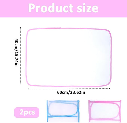 2 Pack Protective Ironing Cloth Pressing Cloth for Ironing Protective Scorch-Saving Ironing Protector Insulation Pad for Delicate Clothes Ironing Pad for Sewing and Ironing Fabric Protector Tool