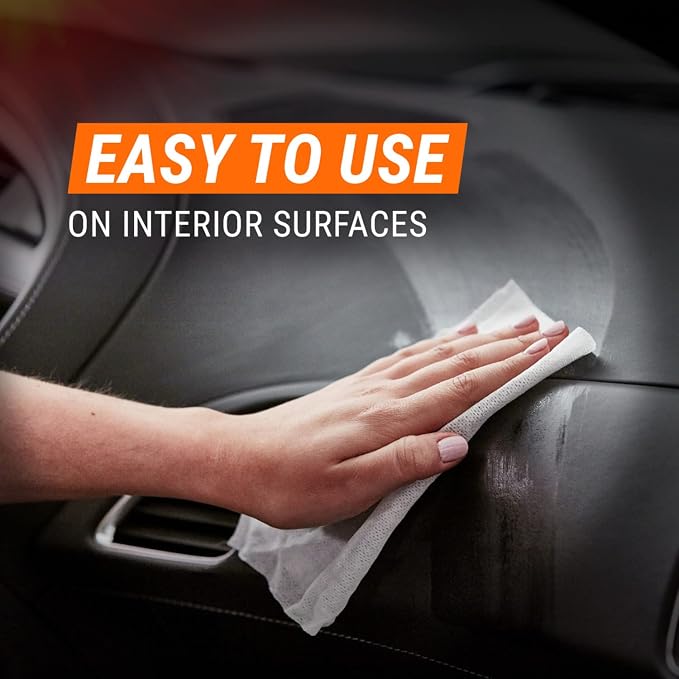 Armor All Car Cleaning Wipes, Wipes for Car Interior and Car Exterior, 50 Wipes Each (Pack of 2)