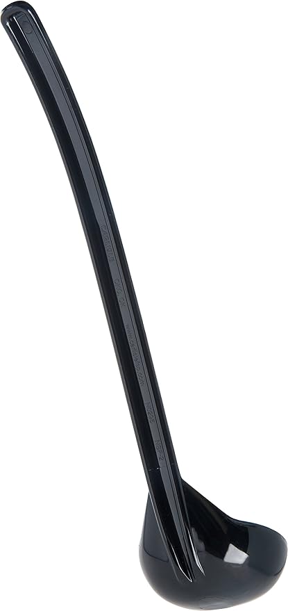 Carlisle FoodService Products 029503 Carly Plastic Dressing/Serving Ladle, 1 oz./9.5", Black (1 Unit)