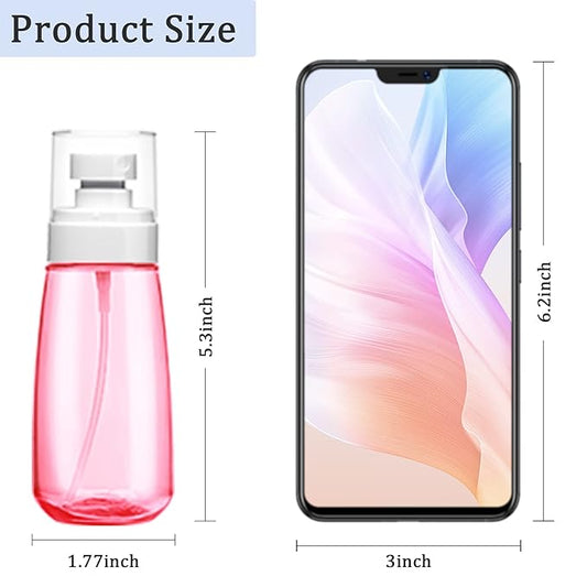 Cosywell Fine Mist Spray Bottle TSA Approved 3.4oz/ 100ml Empty Cosmetic Refillable Travel Containers Plastic Hair Spray Bottle Sprayer for Perfume Skincare Makeup Lotion (3color)