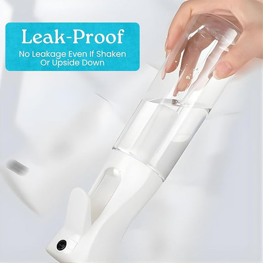 Mist Spray Bottle 200ml – Fine Mist Sprayer for Hair, Plants, Cleaning & Skincare | Refillable Salon Quality Water Mister, (Non-Toxic BPA Free) with White & Clear bottle (Pack of 2)