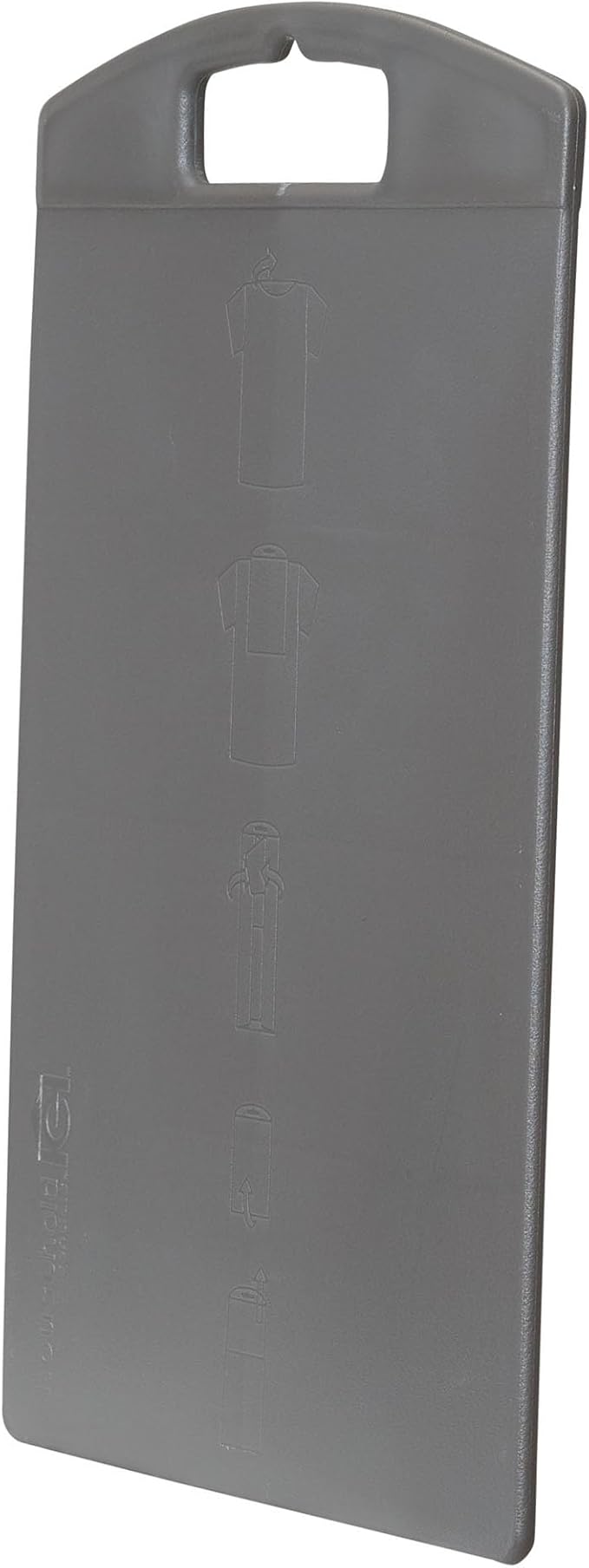 Household Essentials Shirt Folding Board for T-Shirts, Polos & Dress Shirts, Space Saving Laundry Folder with Easy-Glide Handle, Closet & Drawer Organizer, Dark Grey (Pack of 10)