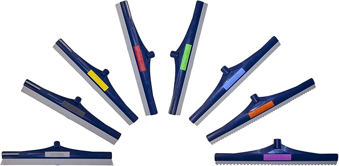 Midwest Rake 18" SpeedSqueegee, Flat Stiff – Polymer Frame, Color Coded, Epoxy & Urethane Flooring Tool – SKU 47750