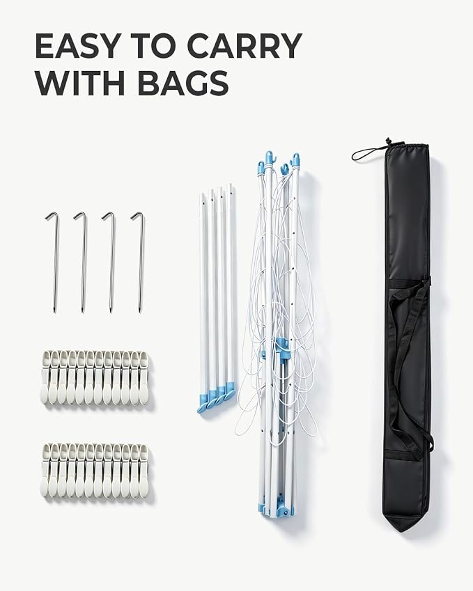 JS HANGER Clothes Drying Rack with Mesh Top, Foldable Laundry Drying Rack Indoor Outdoor, Space-Saving Flat Air Drying Rack for Sweater, Delicates, Small Items & Everyday Clothes
