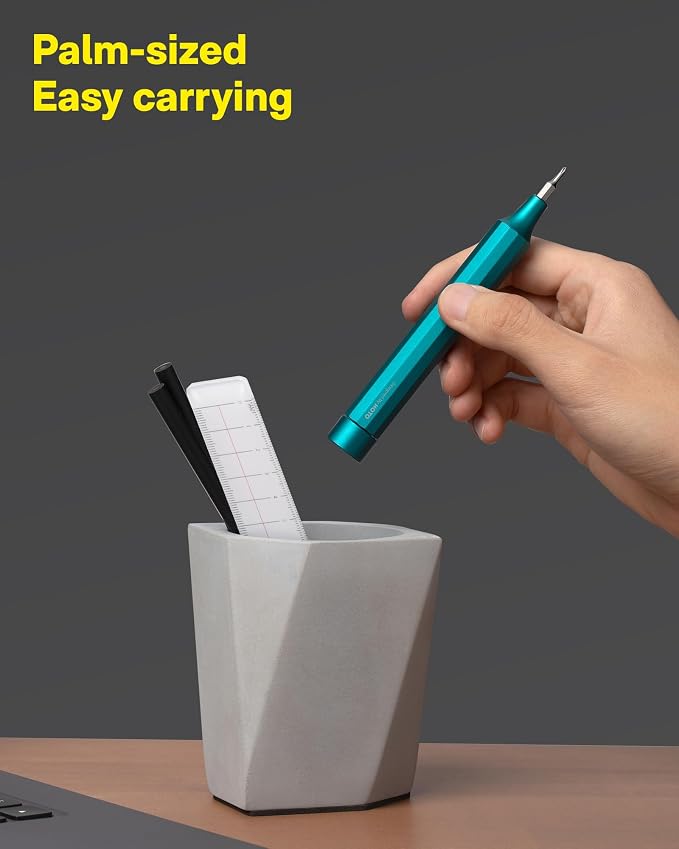 HOTO 24 in 1 Mini Screwdriver Set, Eyeglass Repair Kit, Dark Turquoise | Magnetic Torx Bit Set, EDC Pen Screwdriver for Electronics, Watches, Phones, Laptops, Cameras, Gadgets for Men