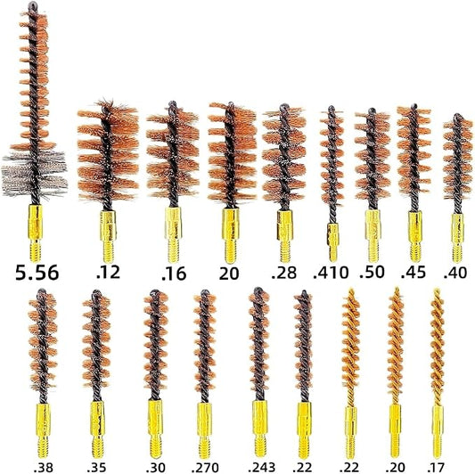 Universal Gun Cleaning Kit Accessories for Handgun & Shotgun – Multi-Caliber Brushes, Mops & Jags