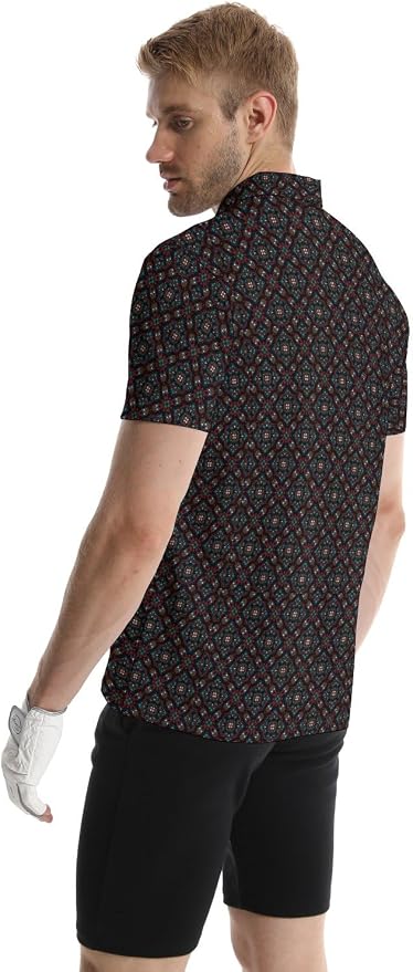 Polo Shirts for Men Moisture Wicking Mens Polo Shirts Patriotic Shirts for Men