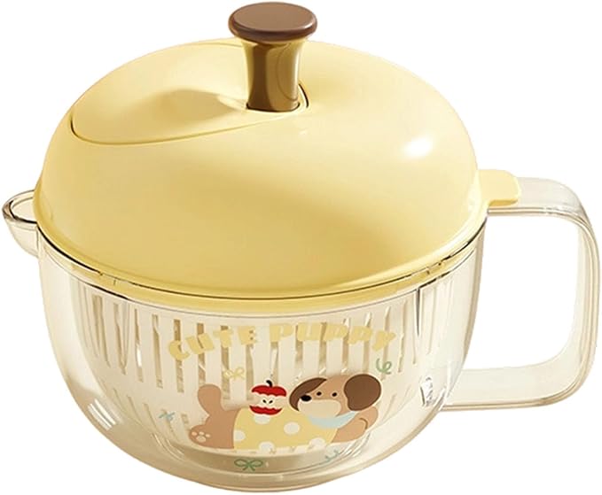 Salad Washer and Spinner with Bowl, Fruit and Vegetable Washer & Dryer, Vegetables Fruits Wash Bowl for Blueberries, Grapes & Cherry Tomatoes, Easy-Clean Kitchen Gadget for Greens (Beige)