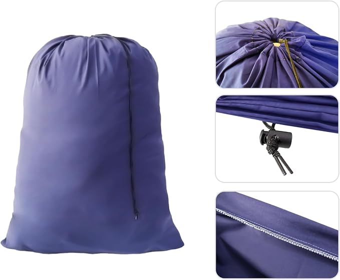 Extra Large Laundry Bag 30"x40" – 12 Pack Blue Drawstring Bags for College, Dorm, Family & Apartment – Heavy Duty Dirty Clothes Storage Set