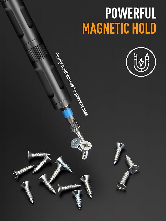 Ratchet Screwdriver Set, 68 in 1 Magnetic Ratcheting Screwdriver Kit with Detachable T Handle, Magnetic Pad & Pickup Tool, Flexible Shaft for Home Repair and DIY Projects