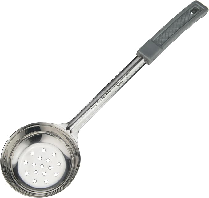 Winco Prime Food Portioner, NSF Listed, Perforated, 4 Ounce, Gray