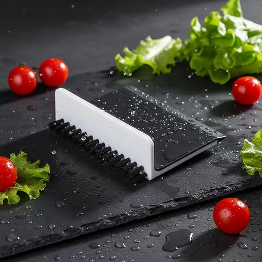 2 Pcs Black Kitchen Sink Squeegee Cleaner Countertop Brush Wiper Vegetable Cleaning Brush Wiper Home Kitchen Tool Accessories Fruit and Vegetable Cleaning Brushes