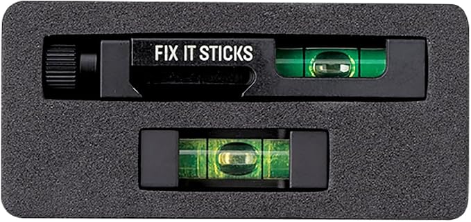 Fix It Sticks Gun Tool Kit w/All-in-One Torque Driver & Bubble Level Set | Portable Multi-Functional Gun Maintenance Tool Set with Ratcheting T-Way Wrench & Zippered Carrying Case