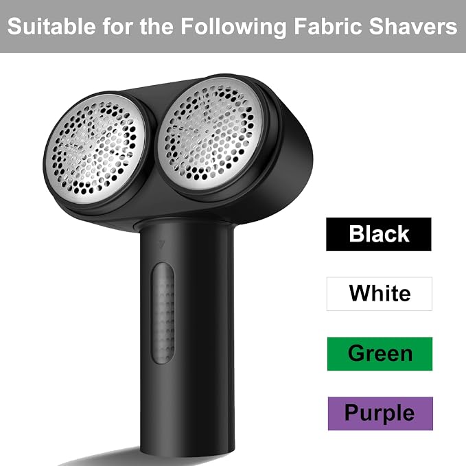 Fabric Shaver Replacement Blades, Stainless Steel Blades (4) | Fabric Shaver Replace 6 Blades, Only Including Blades, Stainless Steel Blades for Safe and Efficient Lint and Pill Removal
