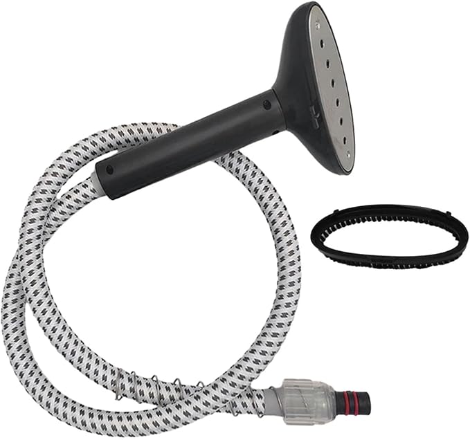 Garment Steamer Guide Hose Steam Nozzle, Replacement Steamer Snap Types Universal with Brush Head