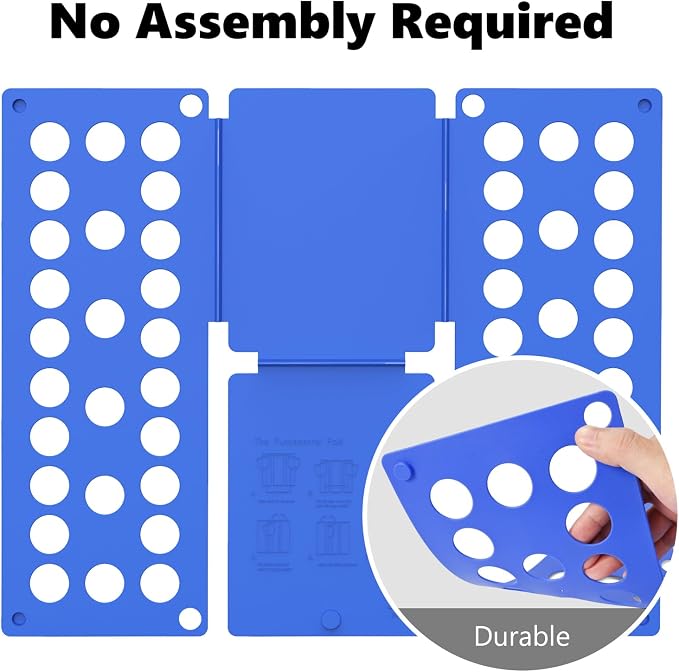 Kids Shirt Folder 15.75"x18.9" for Children Quickly Fold Tshirts | Child-Size Only, Durable PP Material, Space Saving Design, Easy Storage