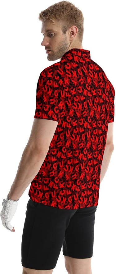 Polo Shirts for Men Moisture Wicking Mens Polo Shirts Patriotic Shirts for Men