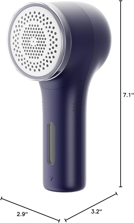VASSON Fabric Shaver, Sweater Shavers to Remove Pilling, High-Perf Defuzzer, Rechargeable Electric Lint Shaver for Fuzz and Lint Balls from Clothing, Upholstery, Bedding (Blue) | Upgraded Battery Life & Type-C Fast Charge,2-Speed Fuzz Remover